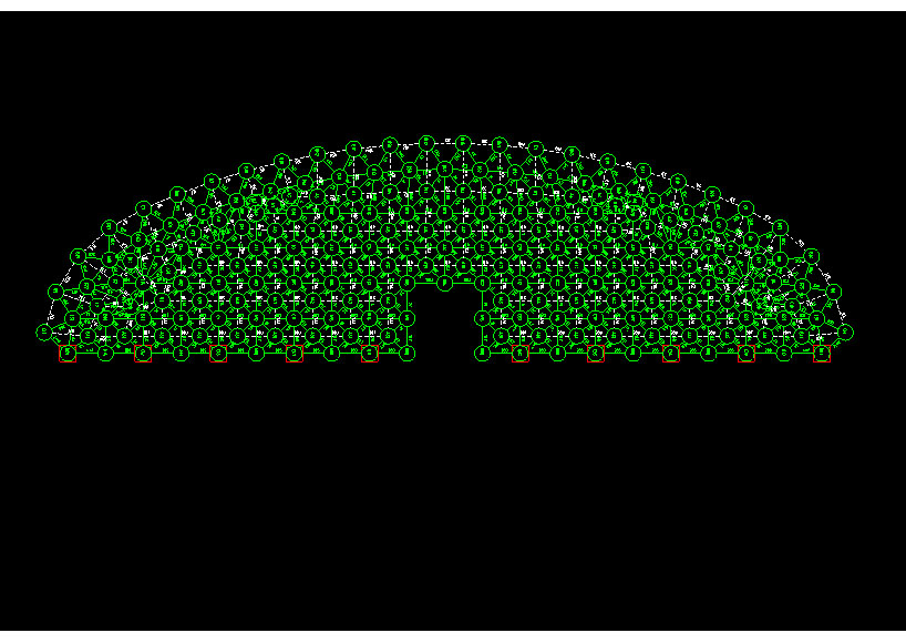 包头锡林浩特91跨，1000米长干煤棚网架设计